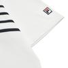 Fila Heritage Simple Fashion Classic Casual Comfortable Versatile Striped Knit Short Sleeve T-Shirt Men Tops Cloud-White F11M628120FWT