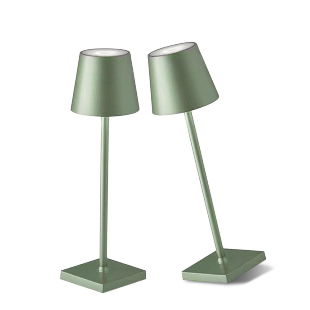 2PCS Rechargeable LED Table Lamp Touch Switch 3 Levels Dimmable Desk Lights Bar Club Dinner Creative Decorative Ambient Lighting