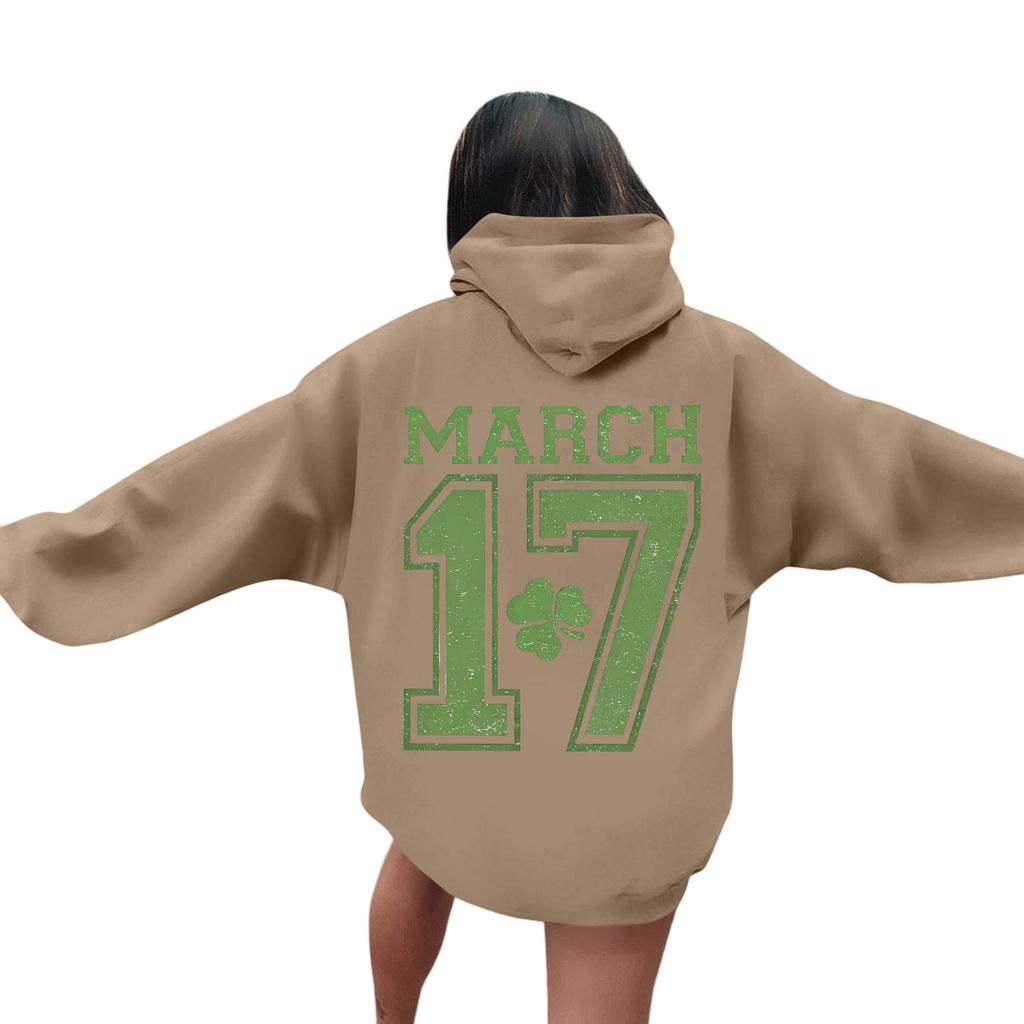 Men's St. Paul's Day Letter Hooded Sweatshirt
