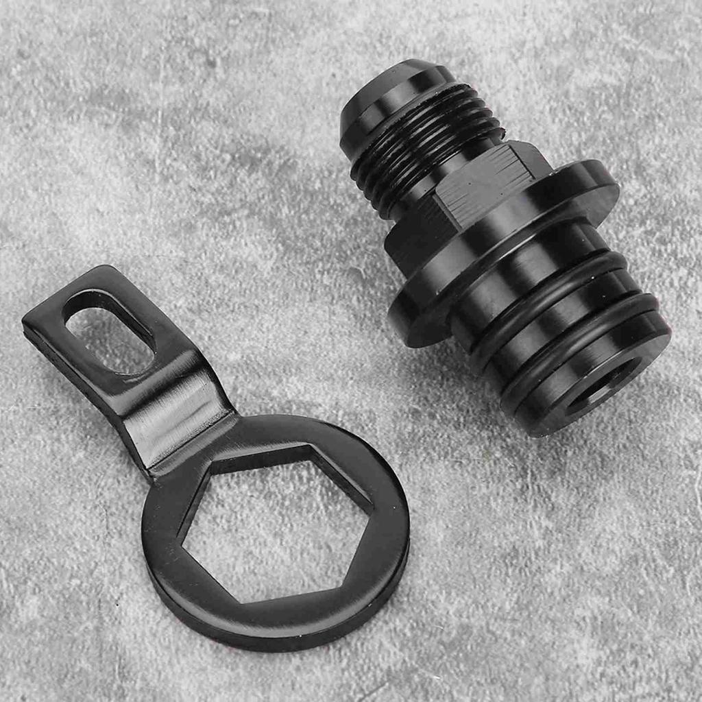 Block Plug Adapter Breather Fittings To 10AN Fit for Honda Acura D Series D16