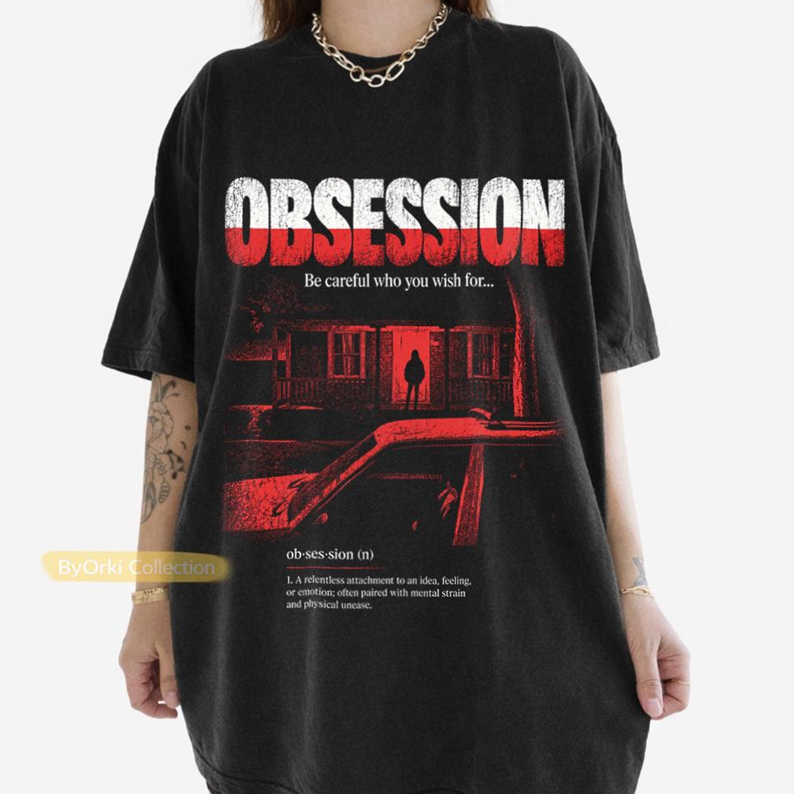 Obsession Movie T shirt, I Wish She Loved Me Tee, Obsession Movie Shirt, Vintage Gothic Horror Tee 2XL