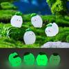 Radish Elf Miniature Figurines With Glowing In Dark Feature Creative Desktop Accessories For Outdoor Indoor Decoration