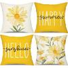 Spring/Summer Flower Pattern Pillow Case, Family Atmosphere Decoration, Seasonal Sofa Decoration, Office Cushion Decoration