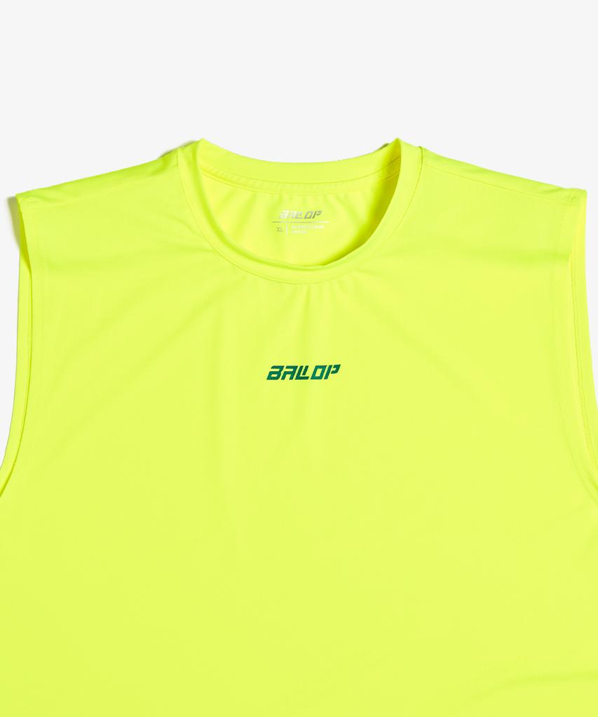 Baellob Lettering Sleeveless Rash Guard Neon
