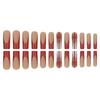 Christmas Festival French Knot False Nail Art Set - 24 Wearable Nail Tips