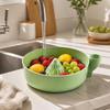 Self Rinsing Automatic Fruit Wash Bowl Quick Drain Berry Rinse Basin  Strawberries