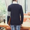 Men's Large Japanese Four-Bar Cardigan Sweater