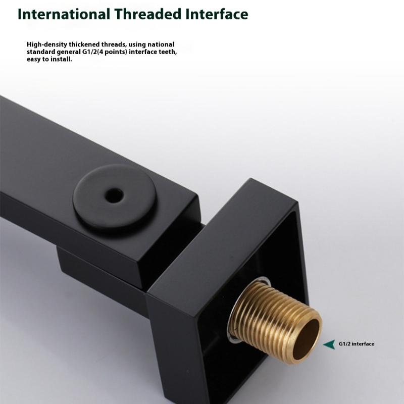 Practical 180 Rotation Swivels Wall Mounted Tub Spouts Copper Bathroom Faucet With Thread Easy Installion Folding Designs