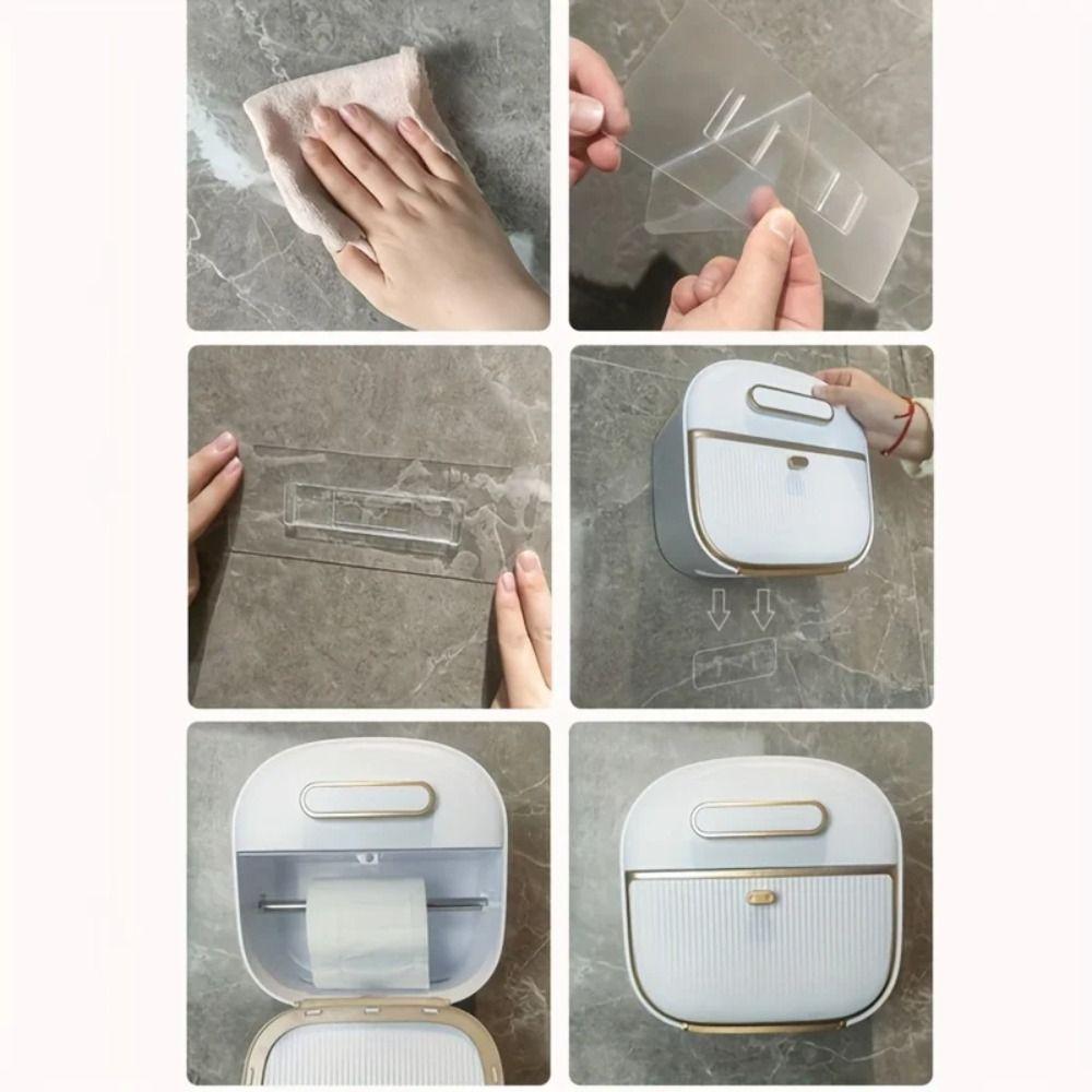 Convenient Installation Paper Towel Holder Waterproof Hanging Tissue Storage Rack  Hotel