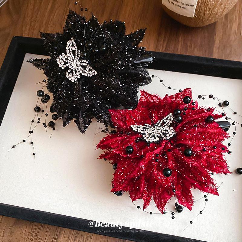 High-grade Acrylic Plate Hair Clips Non-slip Shark Clip Plate Hair Grab Clip Girls Daily Hair Accessories Butterfly Hair Clip