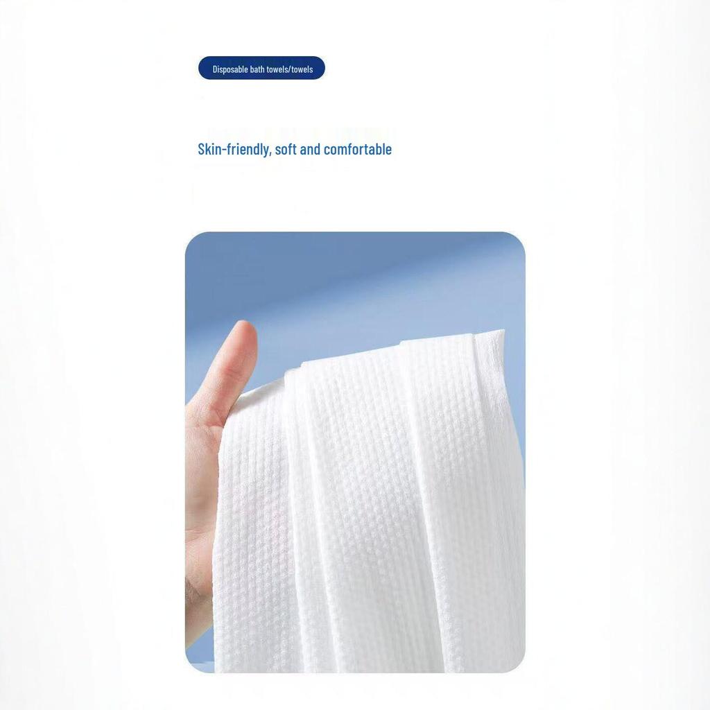 Individually Packaged Large Disposable Bath Towel for Hotel, B&B, Salon - Thick, Portable, Wet/Dry Use