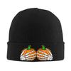 Funny Halloween Skeleton Hands On Chest Pumpkin Boobs Beanie Hats Knitted Hat Unisex Thermal Elastic Caps Winter Bonnet Hats