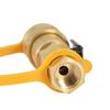 Propane Quick Connect Fittings Adapter with Shutoff Valves BBQ Grill Connector Supplies Metal Propane Connector Tool