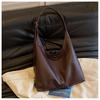 Large Capacity Commute To Work, High Sense Messenger Brown Tote Bag, Women's 2025 New Shoulder Armpit Bag