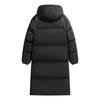 Winter warm vintage windproof mid-length down jacket for men fashion zipper hooded parka