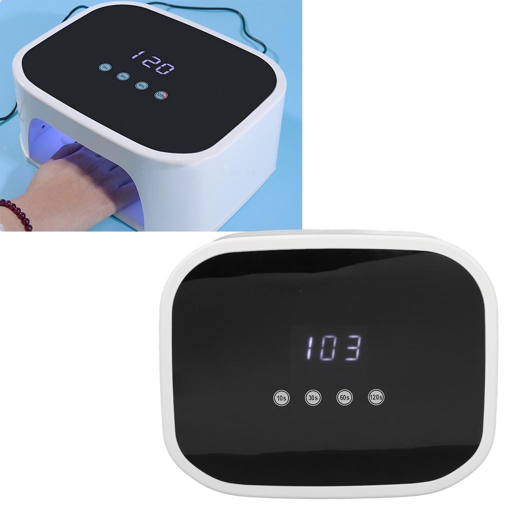 Nail Lamp 168W Large Screen Digital Display 42pcs Light Chips Fast Drying LED Nail Dryer 100‑240V US Plug