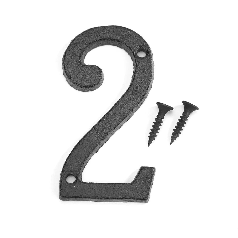 Numere Metalice Digitale pentru Casă Fontă Plăcuță de Ușă Fier Marcă Durabil DIY Cafenea Magazin Decor de Perete Familie Grădină Magazin Cadou