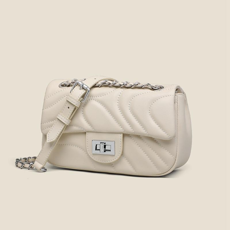 Bag Women'S Messenger Bag, Genuine Leather Women'S Bag, Birthday Gift, Xiaoxiangfeng Chain Bag, Bag.