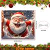 Christmas Decoration Background Happy Santa Claus Outdoor Shooting Decoration Background Small Garage Background Banner