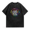 Fight Cancer In All And Every Color Ribbons Flower Heart T Shirt Vintage Washed Soft Comfortable Designer Clothes Breathable