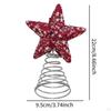 Christmas Tree Topper Decoration Romantic Unique Star Treetop Xmas Decor for Cafe