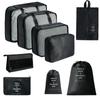 7-Piece Travel Storage Bag Set for Clothing and Luggage Organization