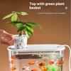 Transparent Micro Landscape Ecological Fish Turtle Tank Hydroponics Aquaponic Planter Breeding Box Aquariums Table Decoration