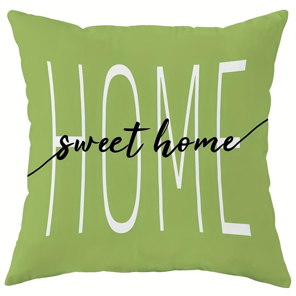 Spring Theme Pillow Cover Fresh and Warm Wind Green Bird Floral Print Pillowcase Sofa Chair Cushion Suite Decoration