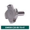 KM12 Right-Angle Milling Arbor with R0.8 Cutter Head, C20 Straight Shank, and C16 R5 Head for Turret Milling Machine