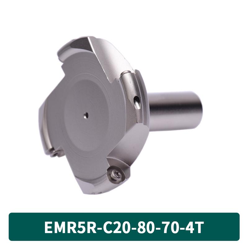 KM12 Right-Angle Milling Arbor with R0.8 Cutter Head, C20 Straight Shank, and C16 R5 Head for Turret Milling Machine
