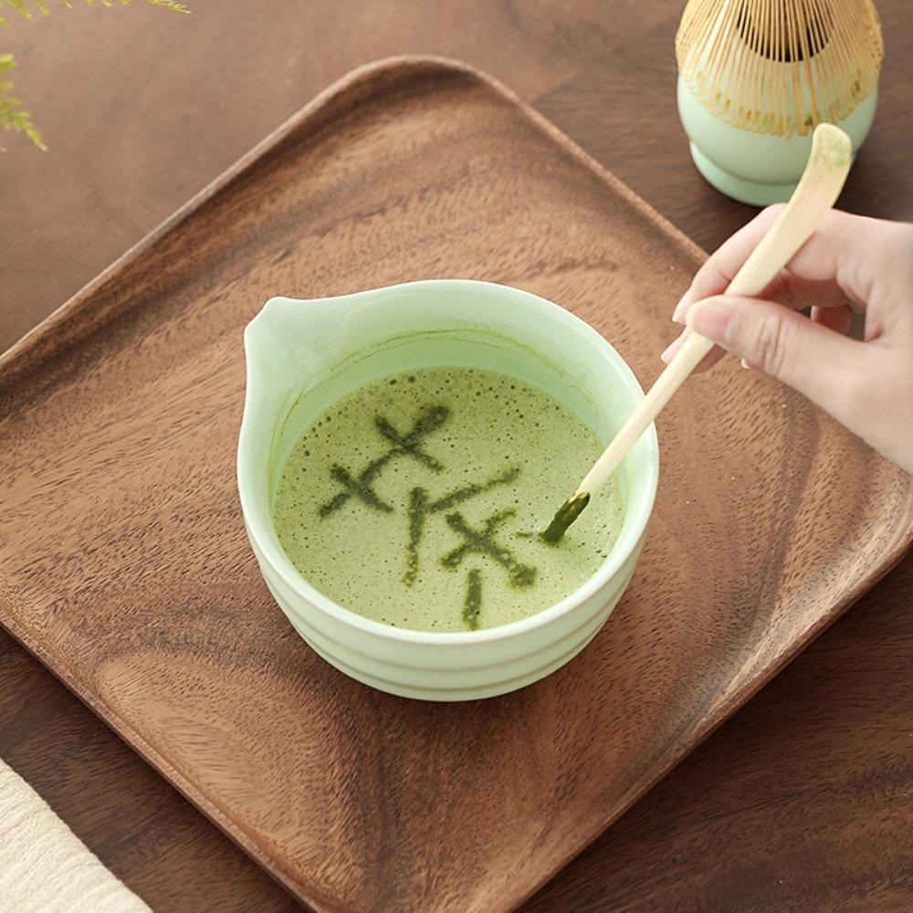 4ks Vintage Matcha Čajová Sada Keramická Matcha Chasen Sada Elegantní Stojan na Matcha Metličku Kit Čajovna