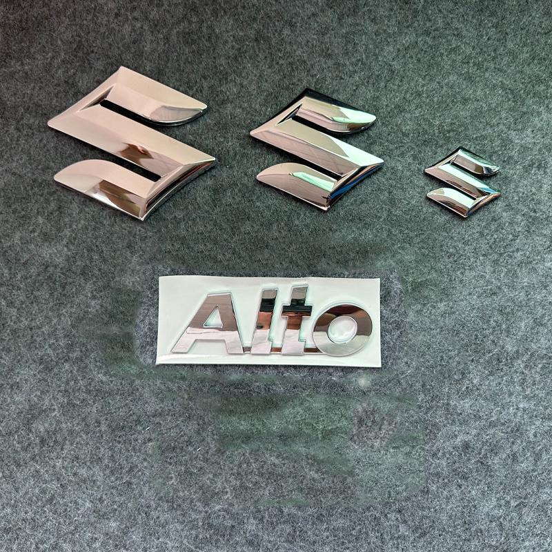 4pcs 5pcs Suzuki Alto plastic  front  rear car  3D  steering wheel sticker modified letter decoration