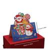 10Pcs Cartoon Christmas Greeting Card Blessing Card (Random Pattern), Creative Retro Christmas Gift Card Flower Shop Baking Gift Card