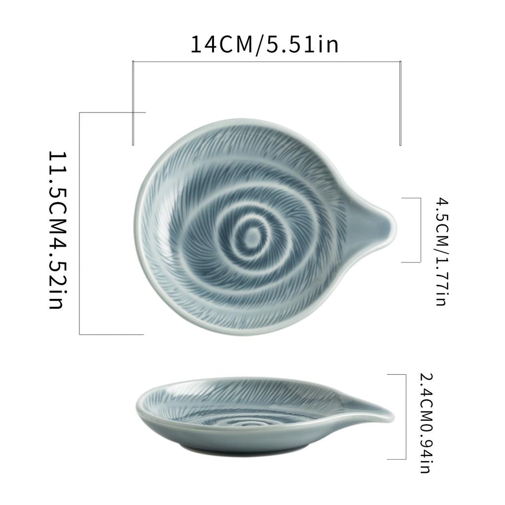 Kitchen Storage Spoon Holder in a Water Droplet Shape, Ceramic Long-Handled Spoon Rack, Suitable for Soup Spoons, Small Spoons, And Large Spoons