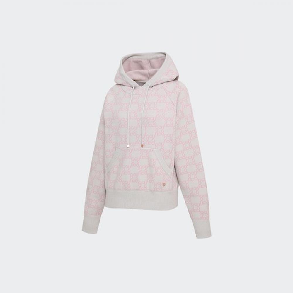 Huit Jacquard Knit Hoodie Htwtp3k12t