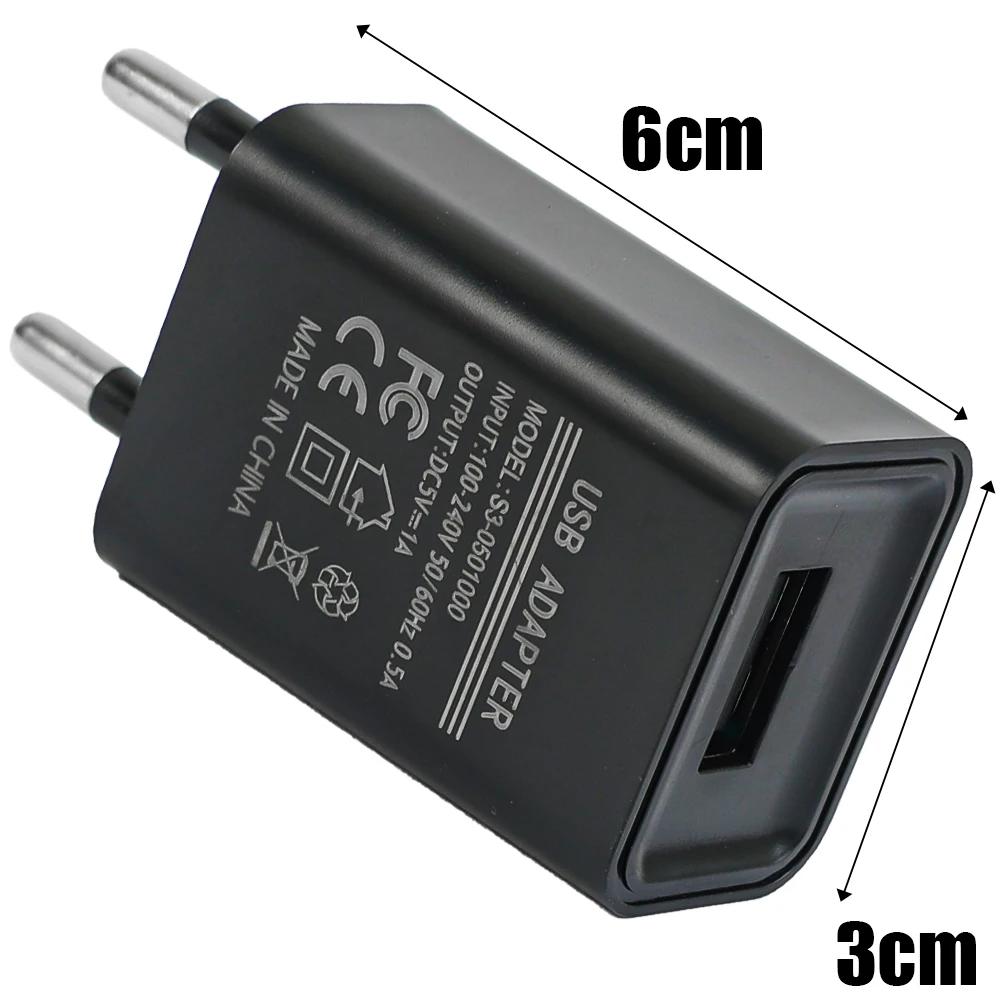 EU Plug 5V 1A Universal USB Wall CellPhone Charger Portable Charging Block Travel Power Adapters For IPhone IPad Samsung Xiaomi