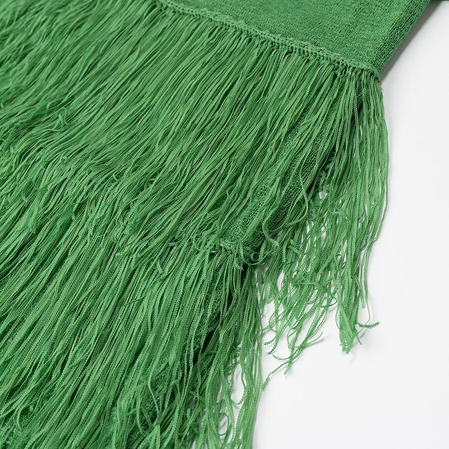 2025 Spring European & American Women's Sleeveless Tassel Dress