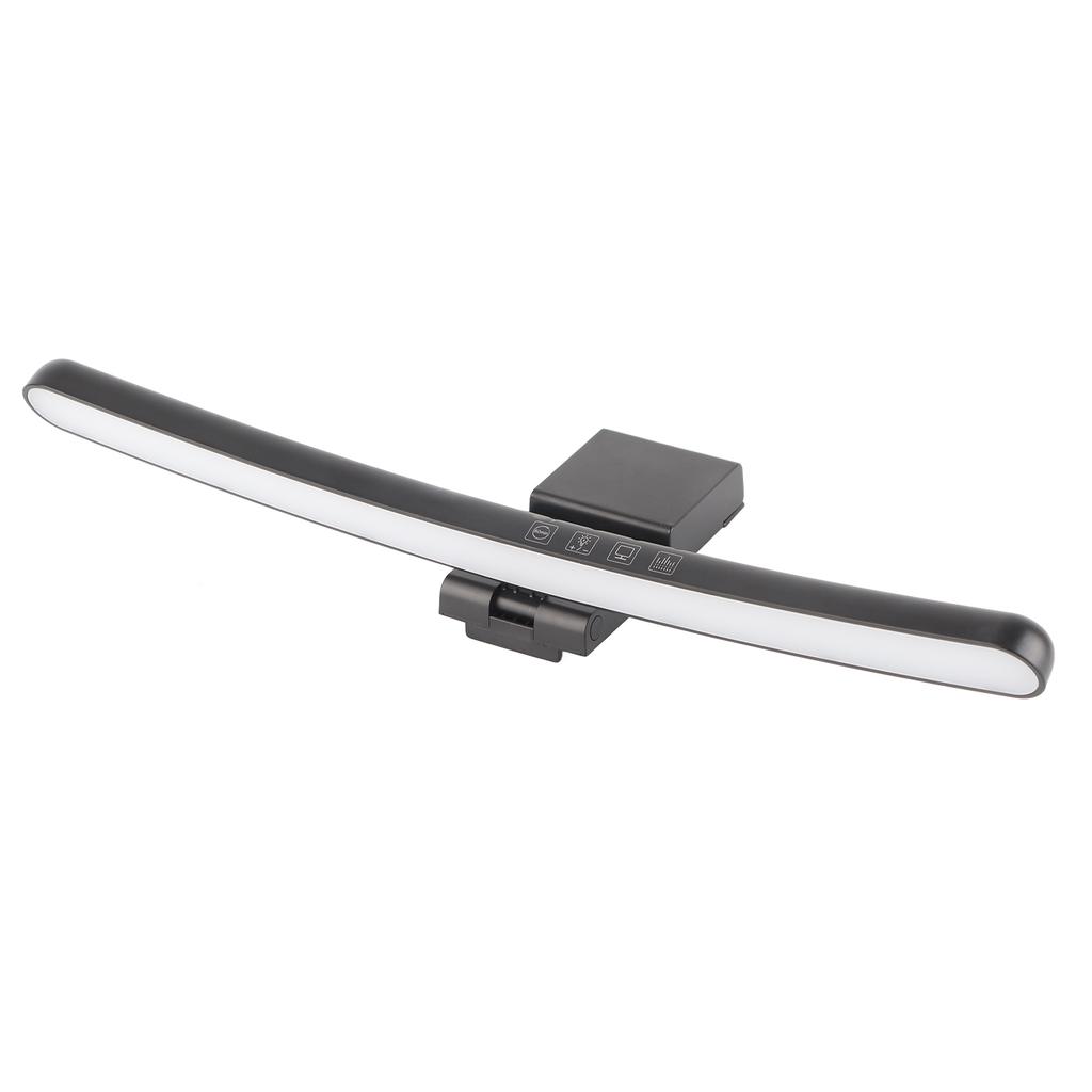 Computer Monitor Lamp 5V 1A Asymmetric Optical Touch Dimming Screen Monitor Light Bar with 7 Color RGB for Curved Screen