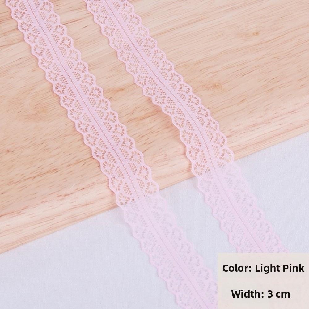 10 Yards Length Embroidered Lace Ribbon 3cm Width DIY Lace Material  For Gift Box
