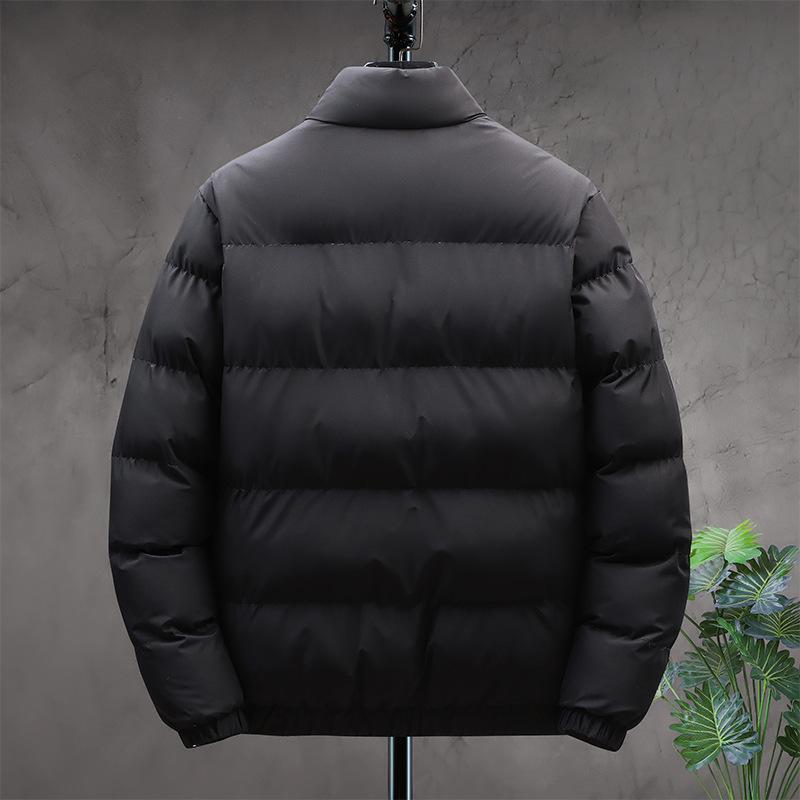 Winter Cotton Jacket Men's Youth Korean Version Thickened Cotton Jacket Winter Clothes Windproof and Warm Trendy Cotton Clothes
