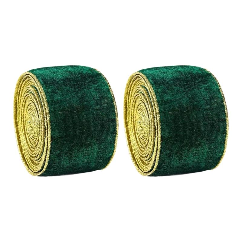 Grand Gold Base Birds Decorated Ribbon Christmas Tree Ribbon Rolls For Christmas Gift Packaging And DIY Seasonal Designs