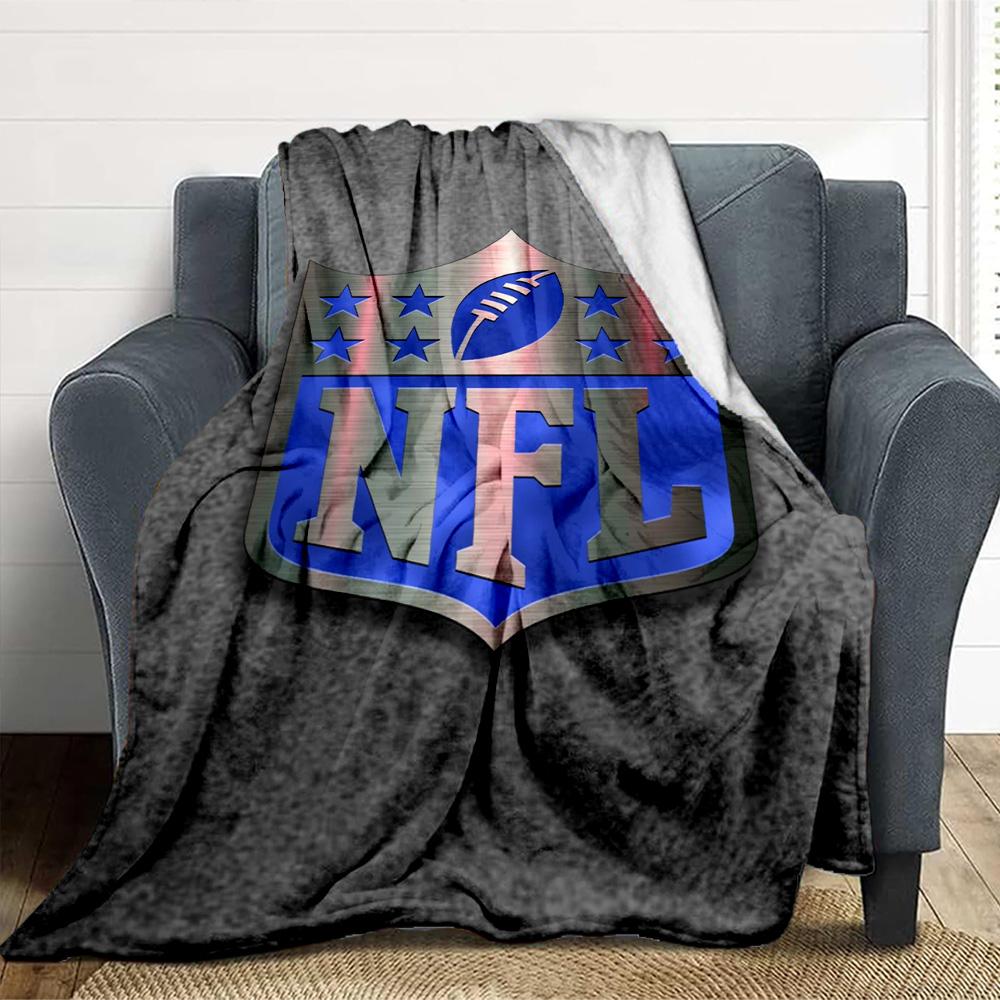 Nfl Shield Throw Blanket Flannel Blanket Soft Warm Sofa Bed Camping home Decor Unique Christmas Gift C10285
