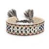 Handmade European Style Embroidered Love Bracelet with Tassels for Girls