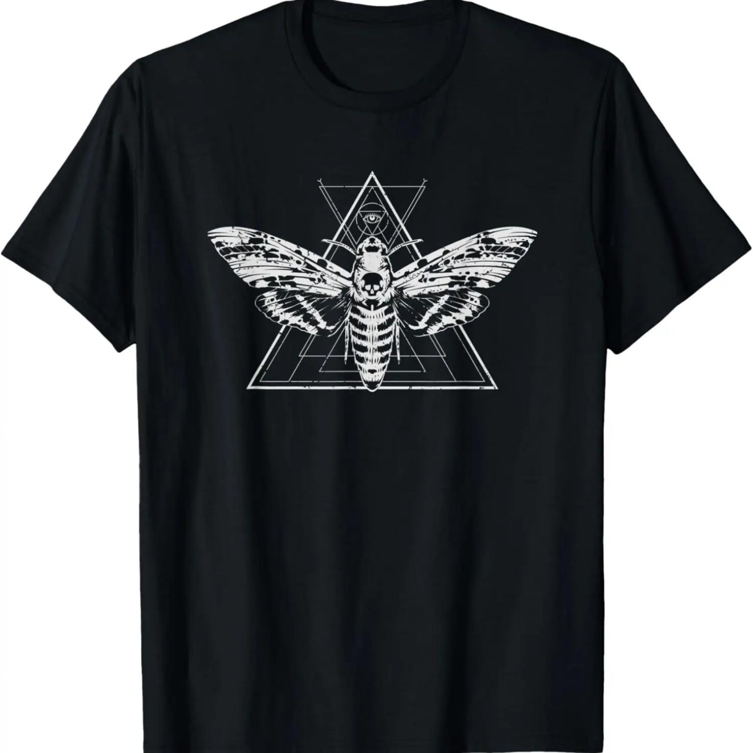 Mystical Moth Eye - Death s Head Hawkmoth Wicca T-Shirt S