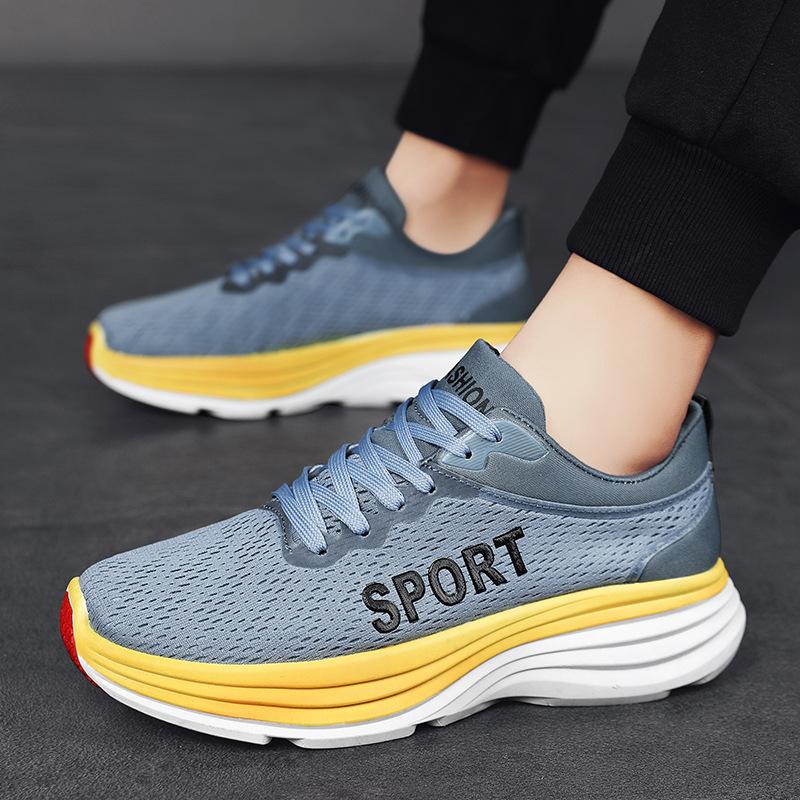 

Breathable low-top sports shoes men s 2025 summer new lightweight thick-soled wear-resistant casual shoes versatile trendy running shoes 39