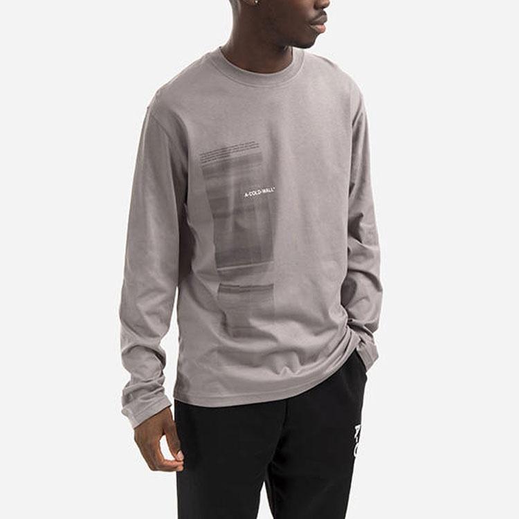 A-COLD-WALL* Diffusion Graphic Long Shirt Tee 'Mid Grey' Men's ACWMTS087-MIDGRE