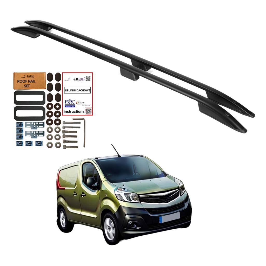 Roof rails OPEL VIVARO RENAULT TRAFIC FIAT TALENTO 2014 LONG BLACK