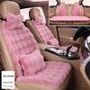 Winter Bubble Fleece Car Seat Cushion Set - Rabbit Fur Plush for Warmth