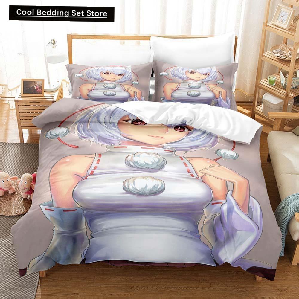 3D Anime Kawaii Girls Date A Live IV Bedding Set Single Twin Full Queen King Size Bed Set Adult Kid Bedroom Duvetcover Sets