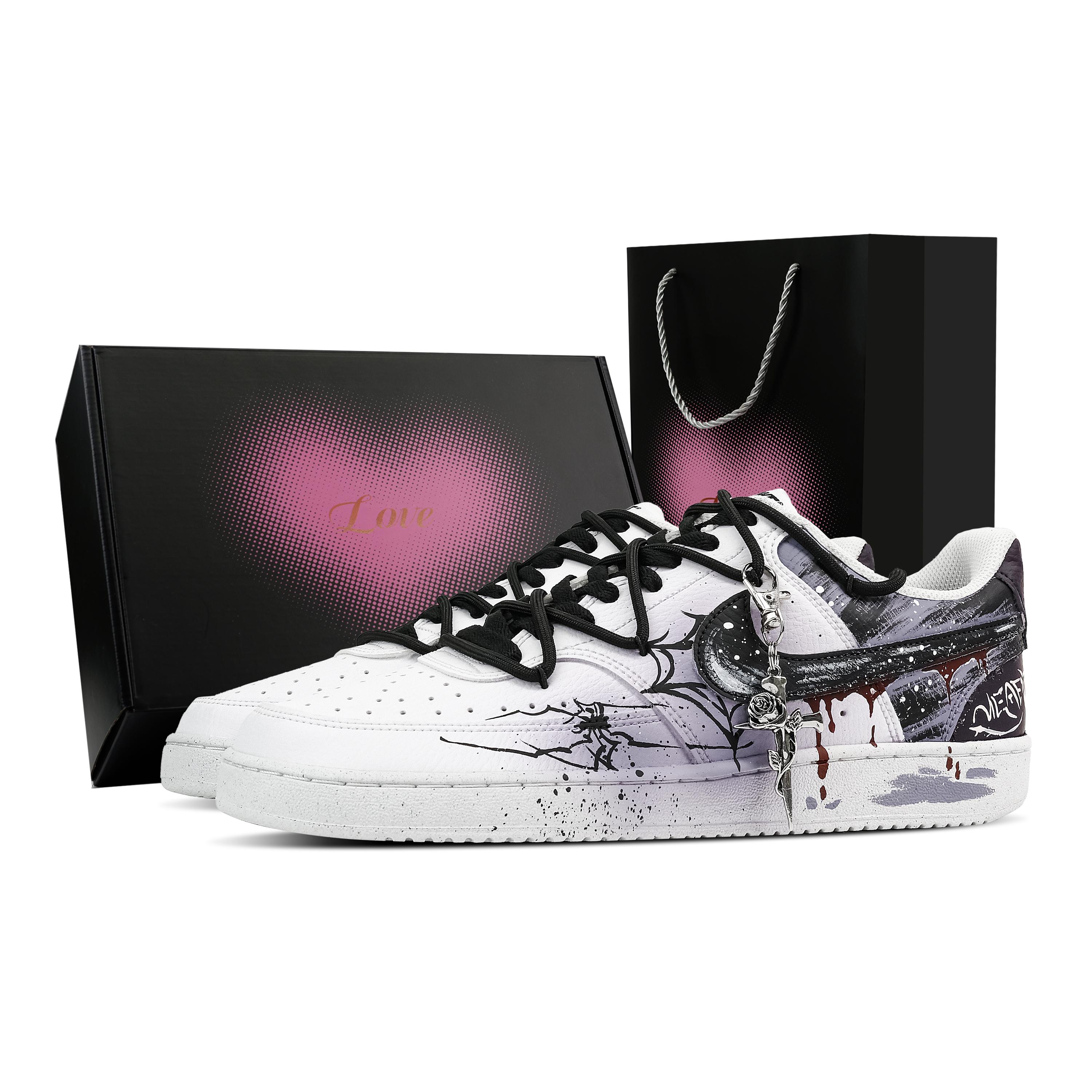 

Nike Court Vision 1 Slip Resistant Abrasion Resistant Low top Skateboard Shoes Men s Purple Black DH2987-101(Team459--) 44.5